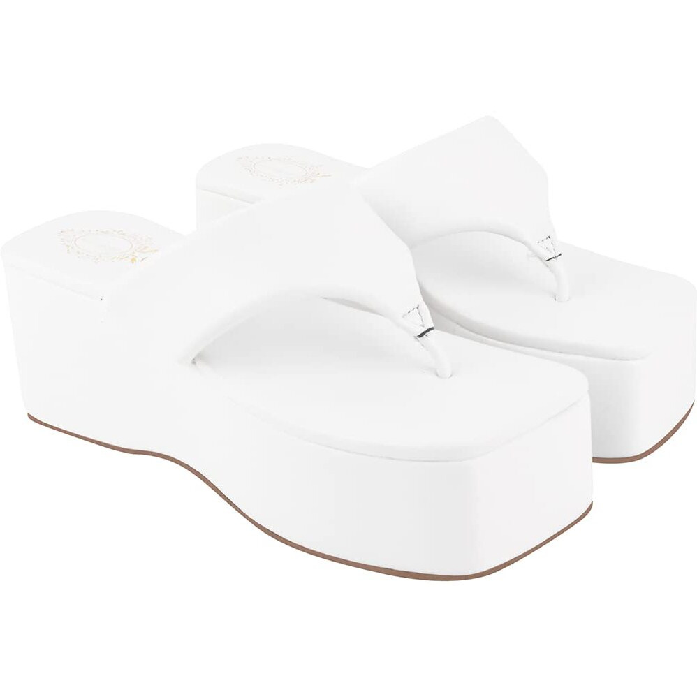 Shoetopia Girls P-2 White Platform - 5 Uk (Girls-P-2-White)