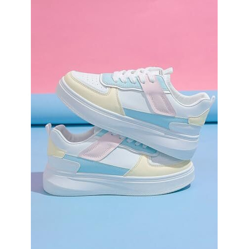 Shoetopia Girls Polo White Sneaker - 6 Uk (Girls-Polo-White)
