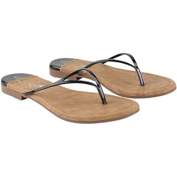 Shoetopia Girls Girls-Gf-1 Black Flat Sandal - 8 Uk (Girls-Gf-1-Black)