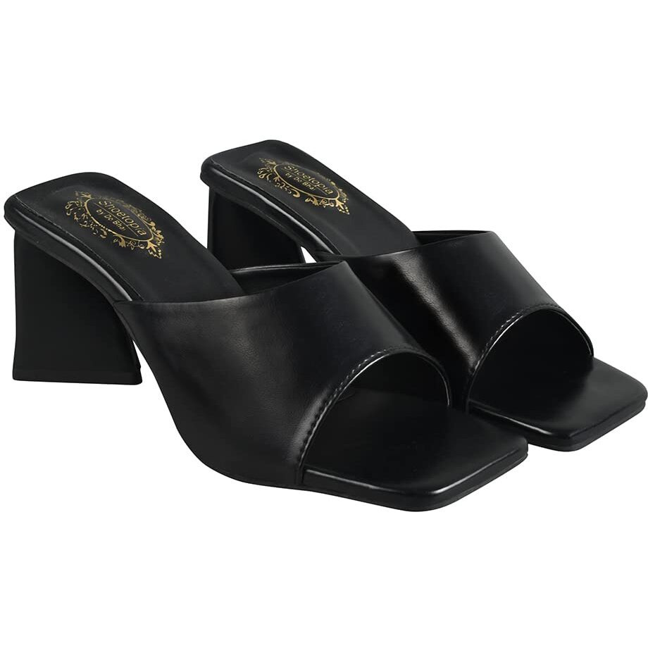 Shoetopia Girls Heel-1213 Black Heeled Sandal - 5 Uk (Girls-Heel-1213-Black)