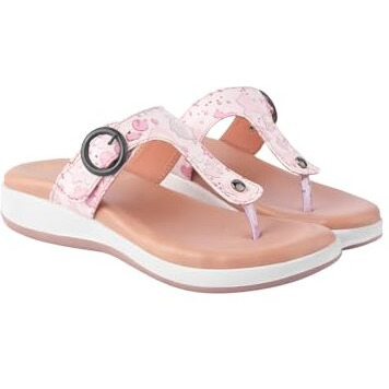 Shoetopia Floral Pink Print Slip-On Flats For Women & Girls /Eu37
