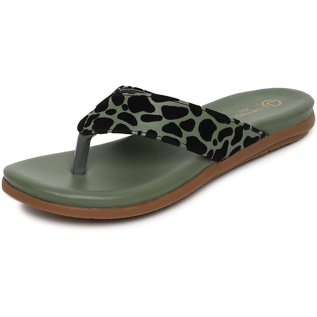 Ortho Joy Fancy Doctor Slipper For Women | Fancy Comfortable Slipper For Women Green Color