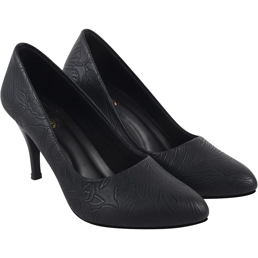 Shoetopia Classy Black Pointed Toe Pumps For Women & Girls /Eu39