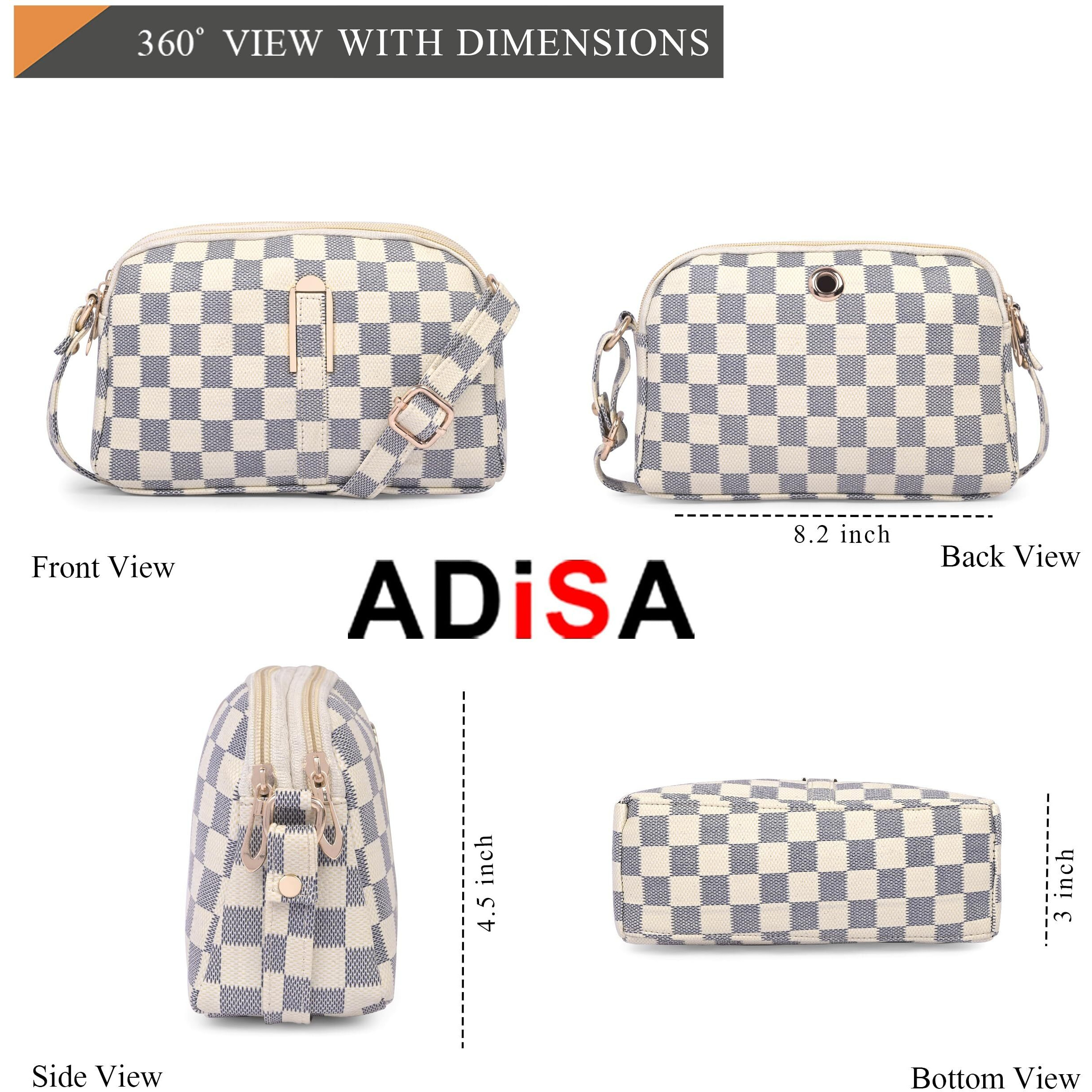 Adisa Women Girls Checks Cross Body Sling Bag (Sl5157-Cre)