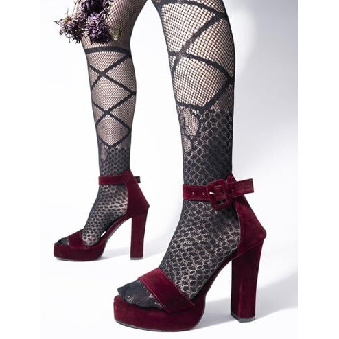 Shoetopia Girls Heel-1801 Cherry Heeled Sandal - 2 Uk (Girls-Heel-1801-Cherry)