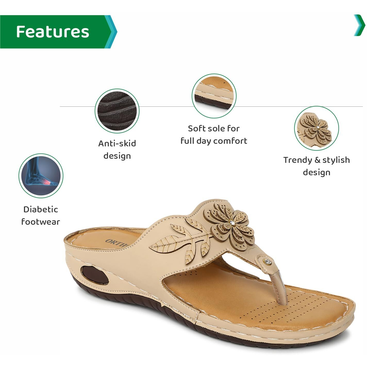 Ortho Joy Doctor Slipper For Women || Orthopedic Fashionable Women Slipper