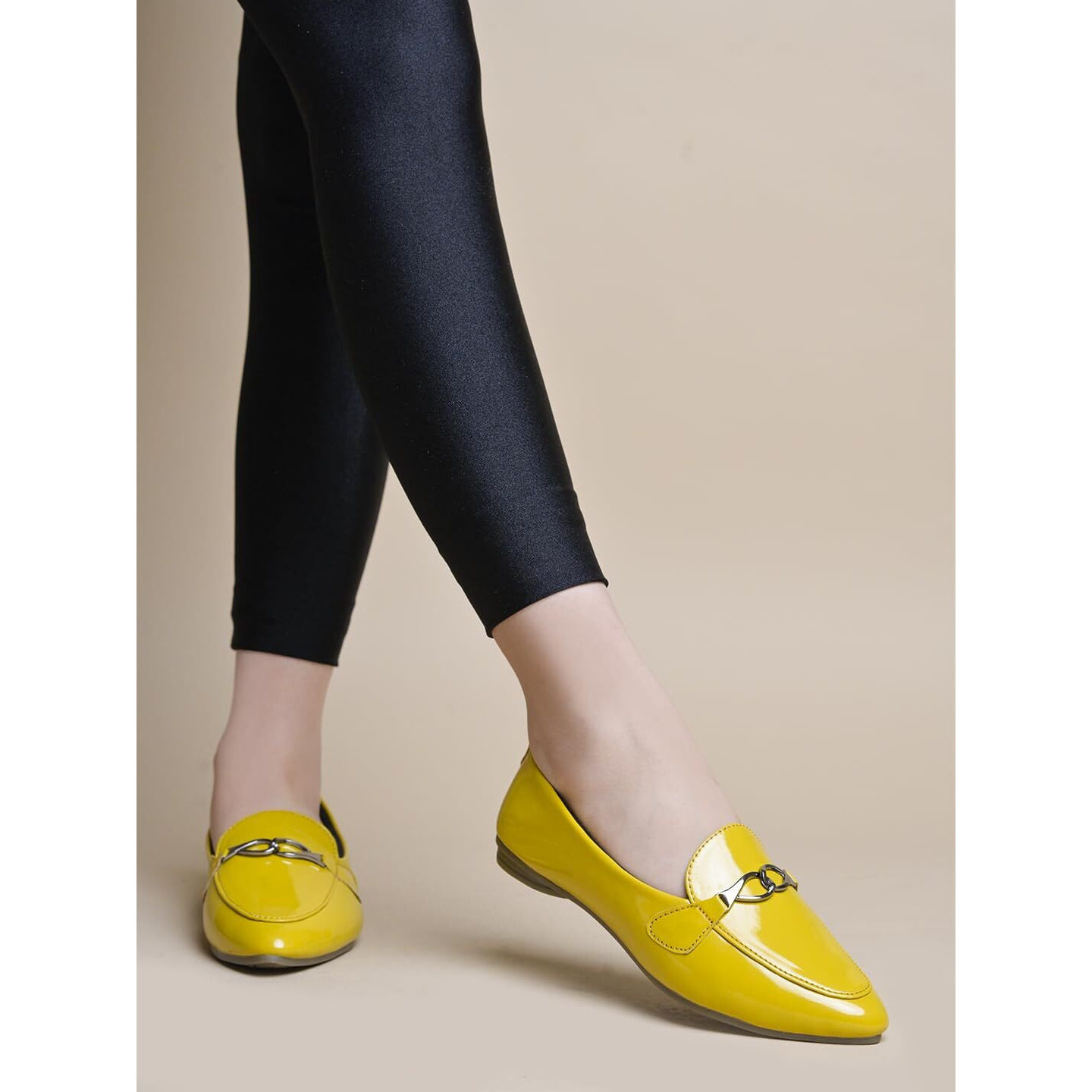 Shoetopia Pointed Toe Flat Yellow Belly For Women & Girls /Eu39