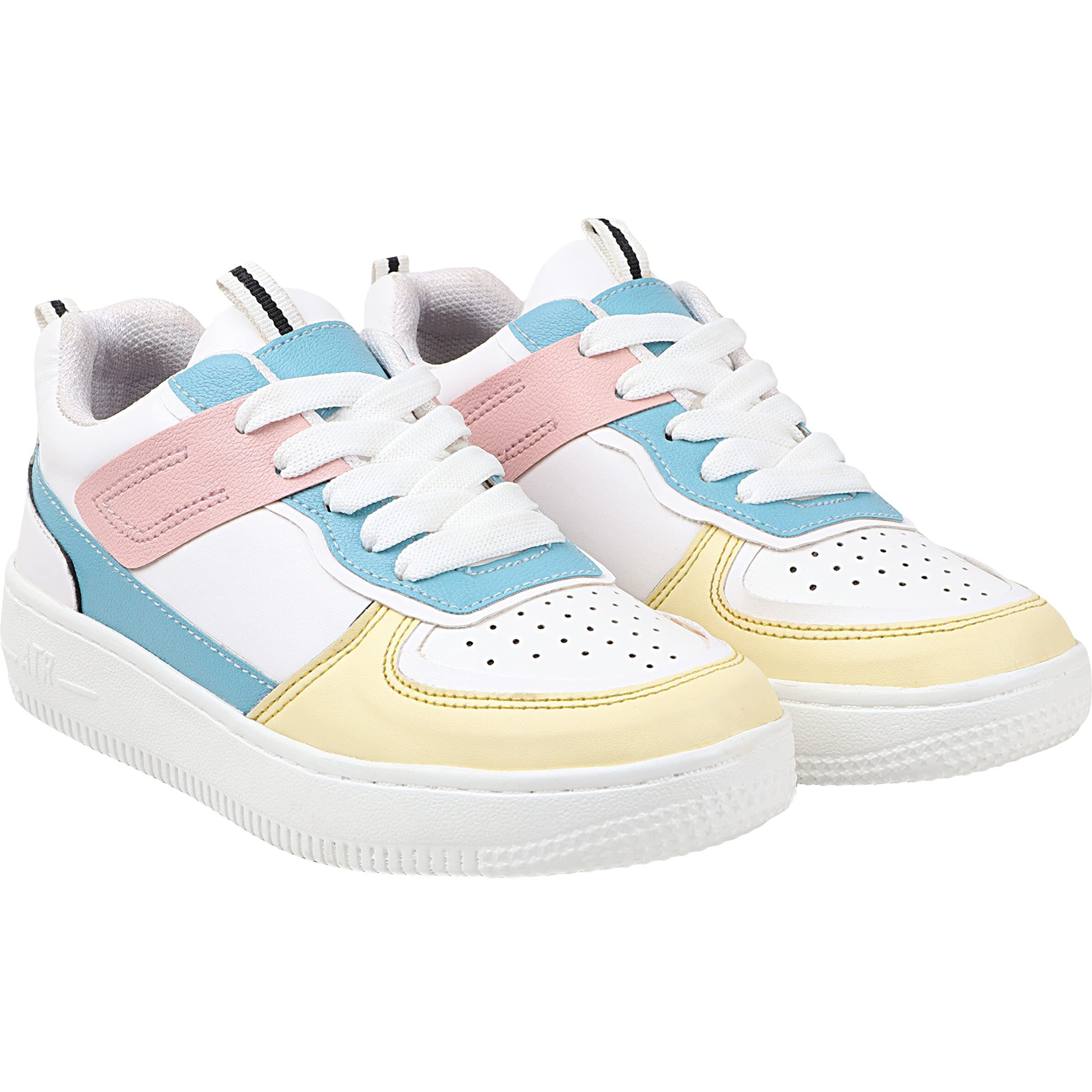 Shoetopia Girls Polo White Sneaker - 4 Uk (Girls-Polo-White)