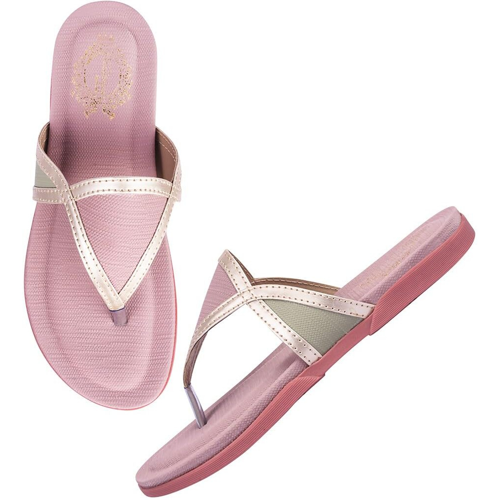 Shoetopia Women's Girls-Flat-3232 Flat Sandal-3 Kids Uk (Girls-Flat-3232-Pink)-Eu36
