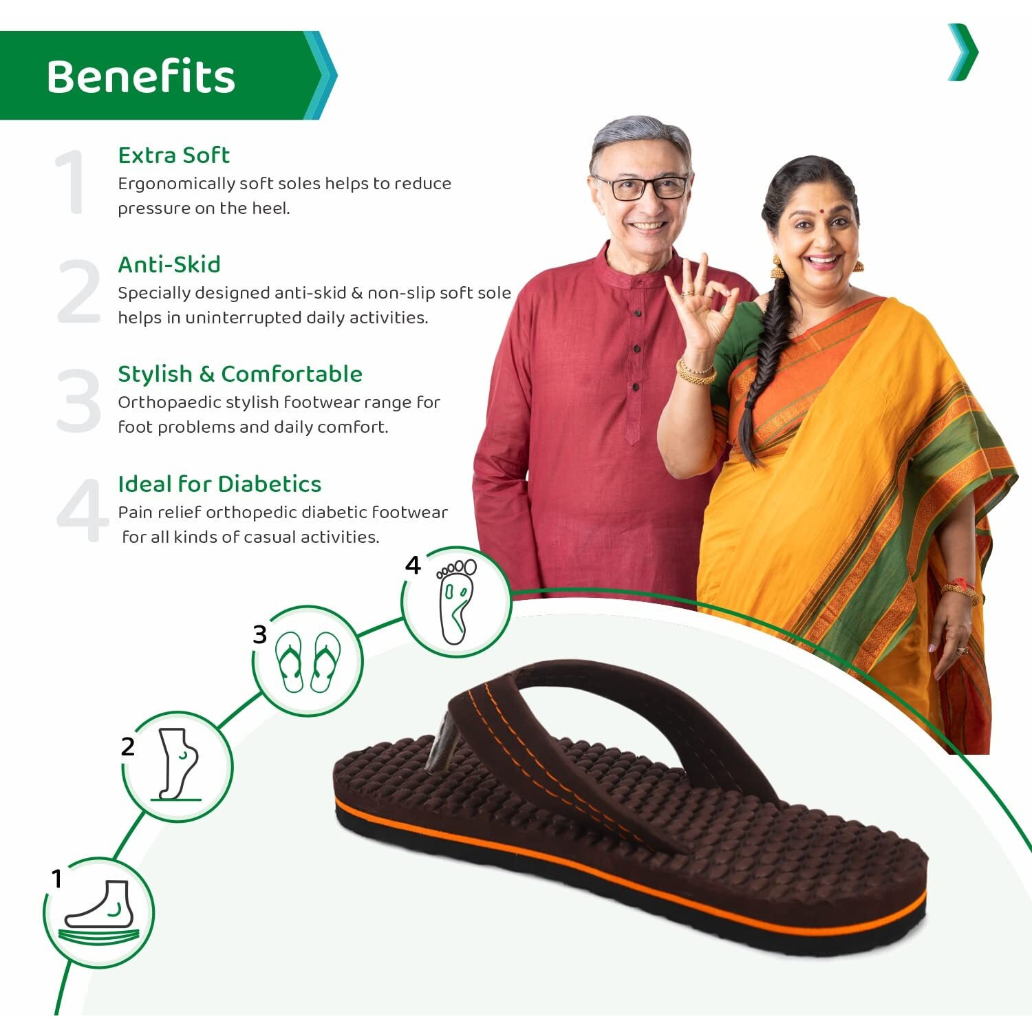 Ortho Joy Extra Soft Doctor Ortho Slippers || Regular Wear Slippers For Men