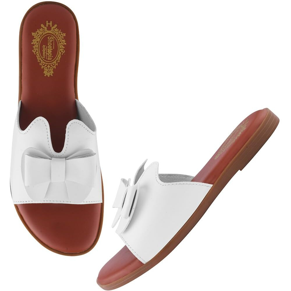 Shoetopia Stylish Solid White Flats For Women /Eu39
