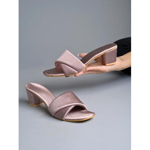 Shoetopia Girls Heel-311 Mauve Heeled Sandal - 6 Uk (Girls-Heel-311-Mauve)