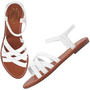 Shoetopia Chic Strappy Black Flat Sandals For Women & Girls /Eu40