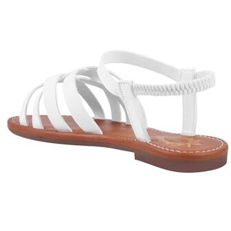 Shoetopia Chic Strappy Black Flat Sandals For Women & Girls /Eu40