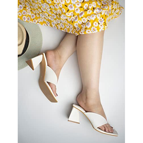 Shoetopia Girls Chic White Heeled Sandal - 5 Uk (Girls-Chic-White)