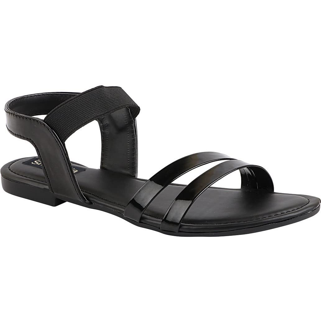 Shoetopia Girls Black Stylish Trending Flats