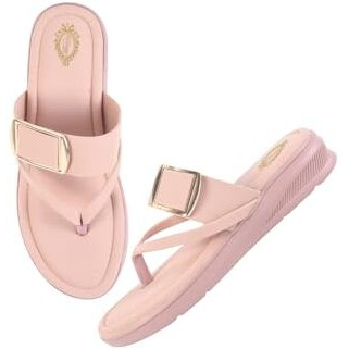 Shoetopia Stylish Peach Wedges For Women & Girls /Eu41