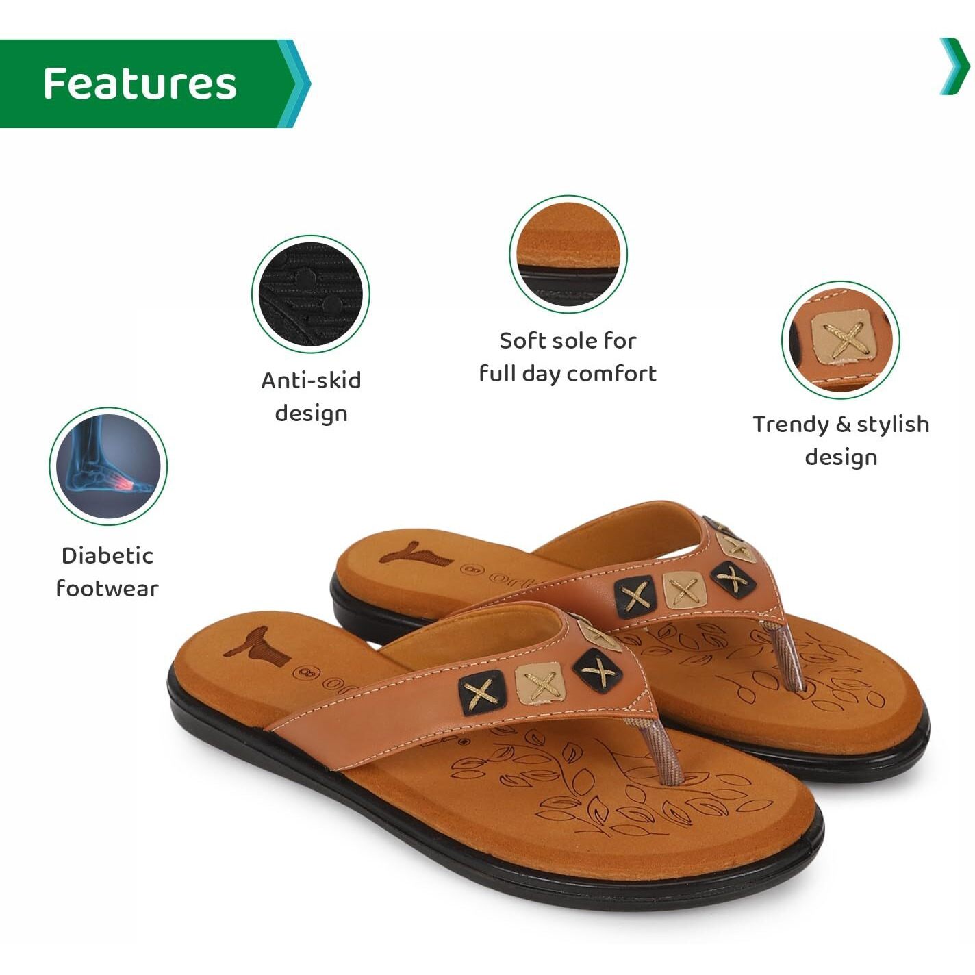 Ortho Joy Doctor Slipper For Women Fancy || Orthopedic Women's Fashion Slipper || Comfortable Slippers