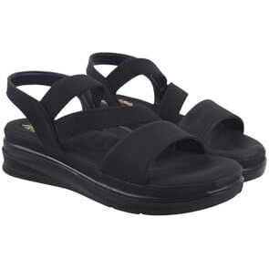 Shoetopia Comfortable Black Doctor Sole Heels For Women & Girls /Eu38