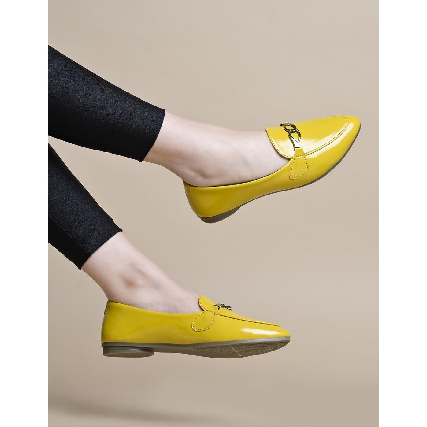 Shoetopia Pointed Toe Flat Yellow Belly For Women & Girls /Eu37