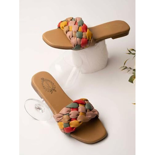 Shoetopia Girls Tv-801 Tan Flat Sandal - 6 Uk (Girls-Tv-801-Tan)