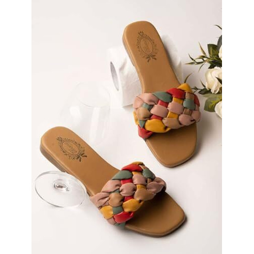 Shoetopia Girls Tv-801 Tan Flat Sandal - 6 Uk (Girls-Tv-801-Tan)