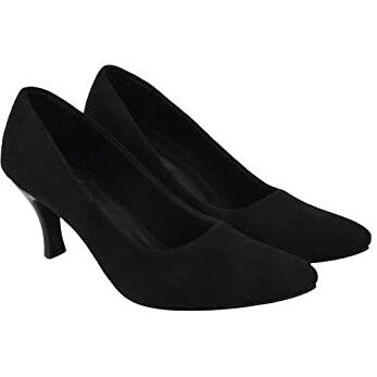 Shoetopia Girls Coco Black Pump - 8 Uk (Girls-Coco-Black)