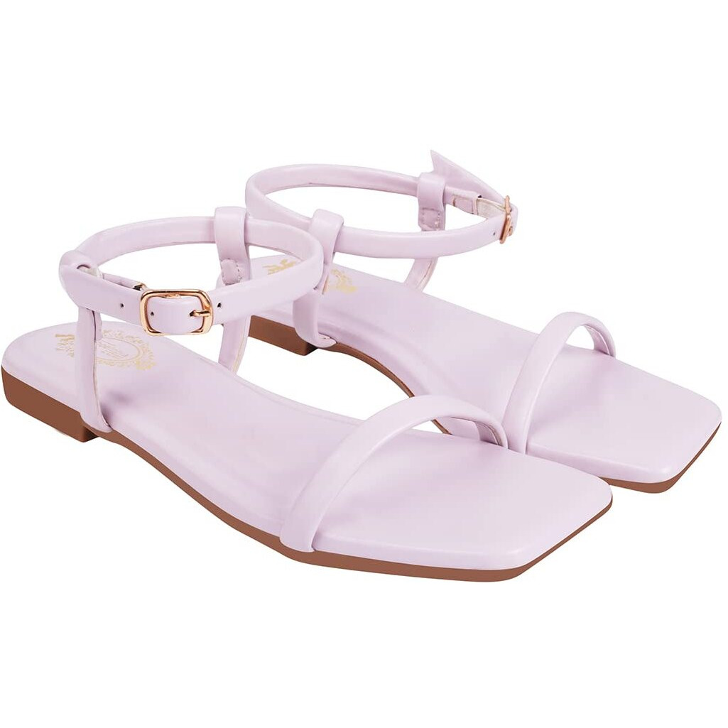 Shoetopia Girls Snd-116 Mauve Flat Sandal - 5 Uk (Girls-Snd-116-Mauve)