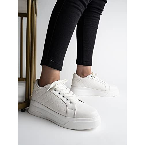 Shoetopia Girls A-36 White Sneaker - 5 Uk (Girls-A-36-White)