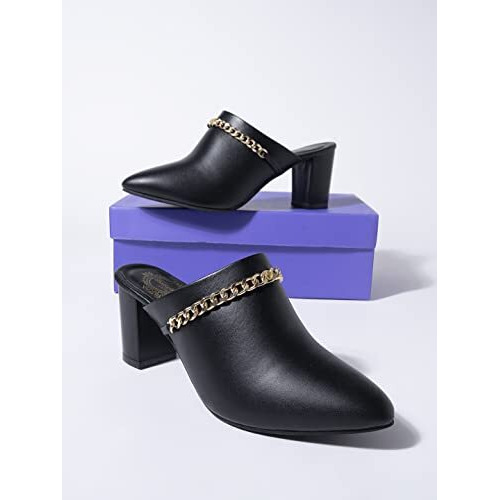 Shoetopia Girls Bantu-428 Black Heeled Sandal - 5 Uk (Girls-Bantu-428-Black)
