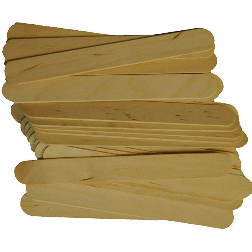 Natural Wooden Jumbo Craft Stix. Pack Of 500