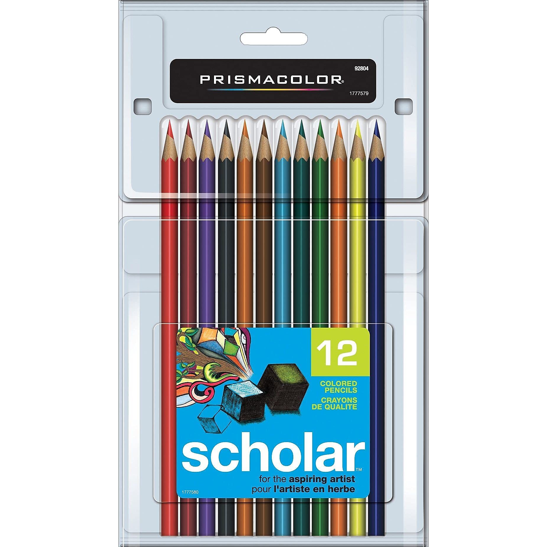 Prismacolor Scholar Colored Pencils, 12-Count