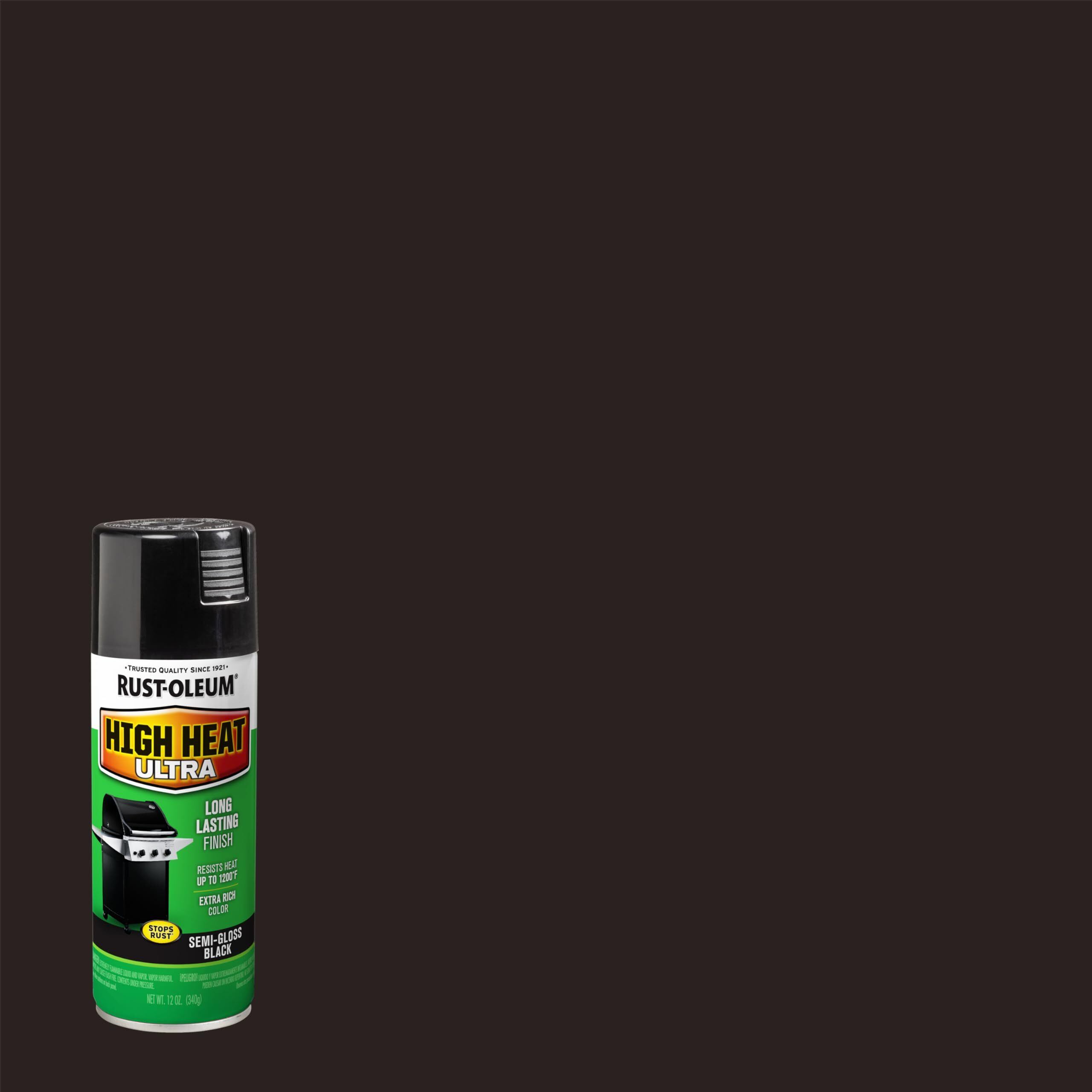 12 Oz , Black  Rust-Oleum 241169 High Heat Ultra Enamel Spray, Black, 12-Ounce