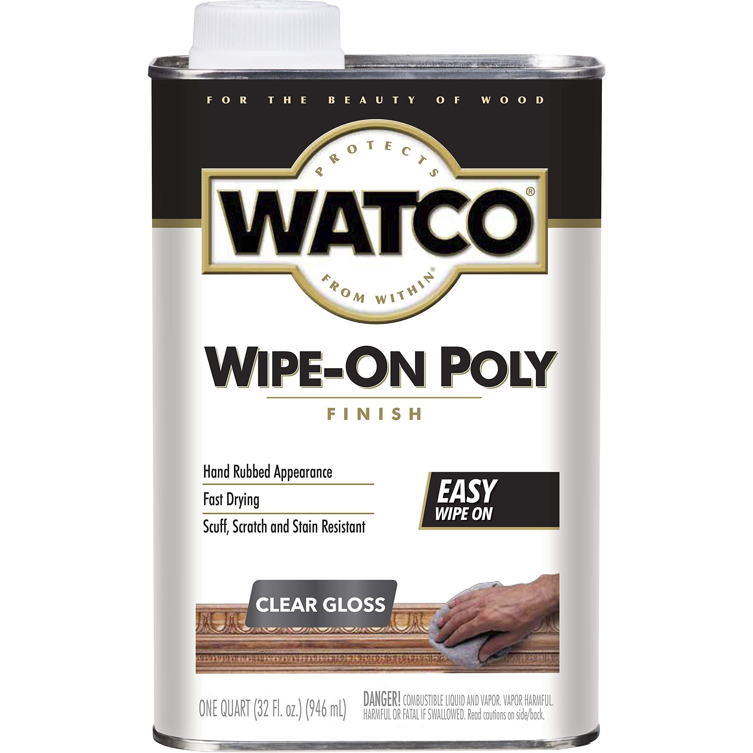 Rust-Oleum Wipe On Poly - Polyurethane Wood Varnish For Interior Surface (946 Ml | Oil-Based | Clear Gloss)
