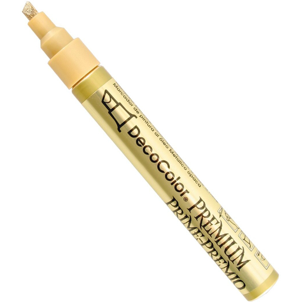 Marvy Uchida America 350-Cgld Decocolor 3 Way Chisel Point Pen, Gold