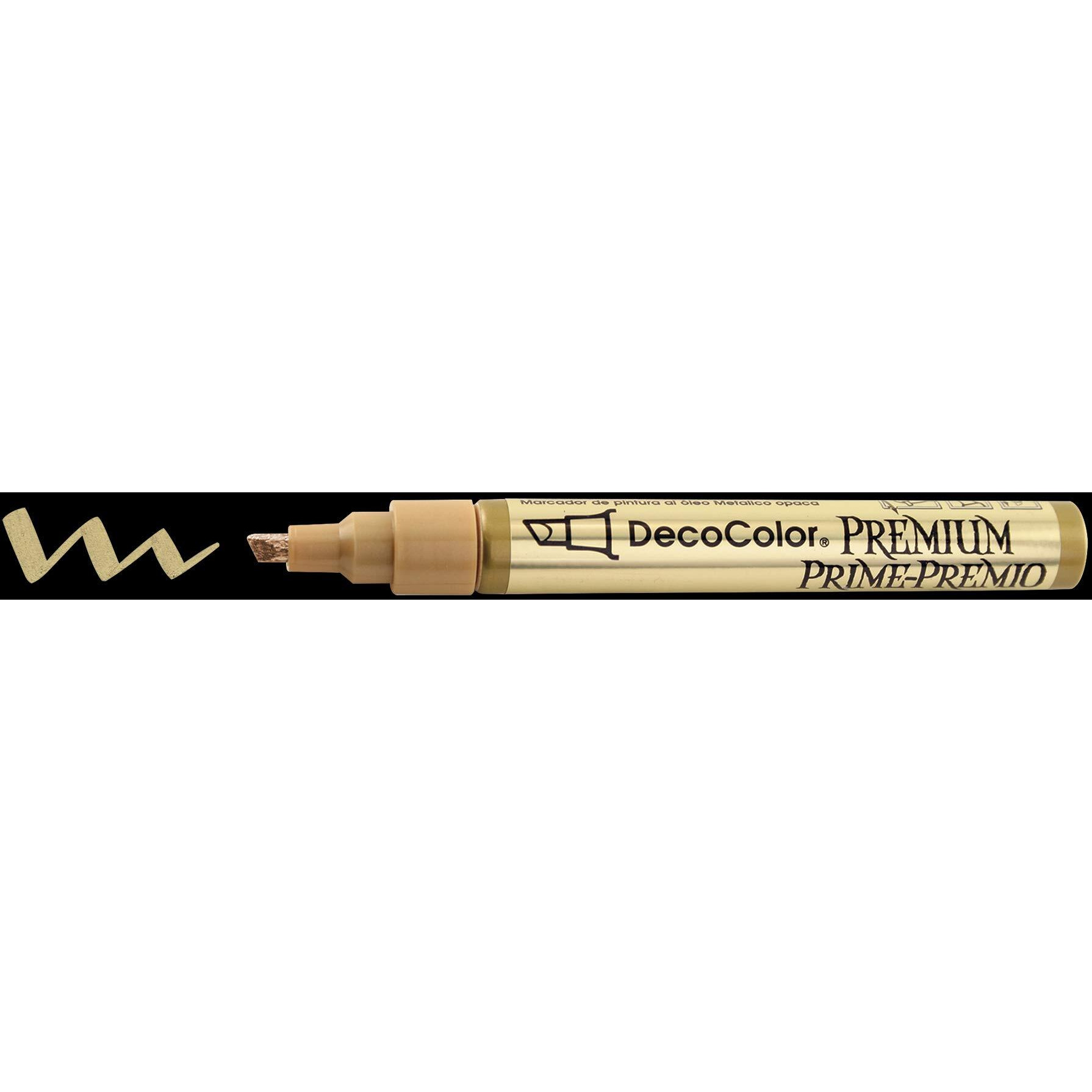 Marvy Uchida America 350-Cgld Decocolor 3 Way Chisel Point Pen, Gold