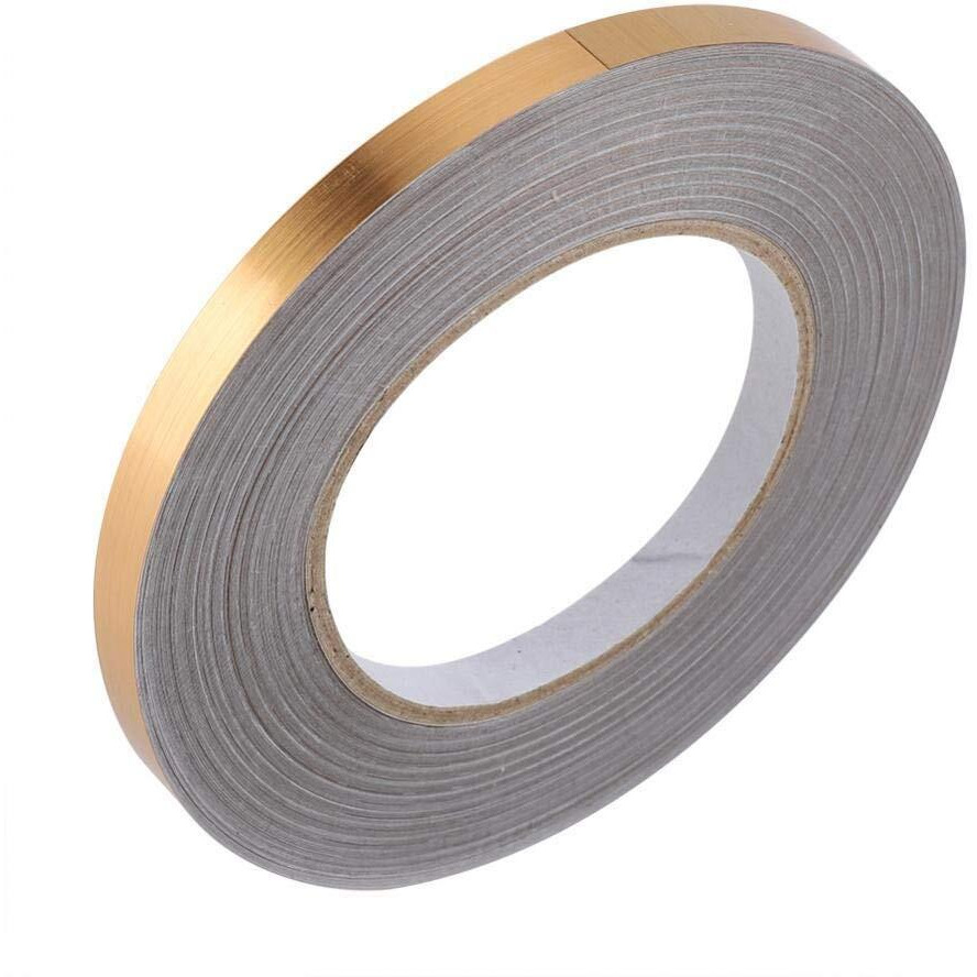 Amicicare Tile Sticker Gap Sealing Tape Gold Color Self-Adhesive Wall & Floor Decor Tape-1Cmx5000Cm (Gold, Quantity 1)