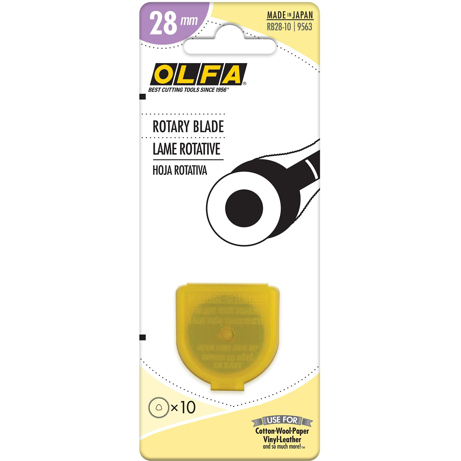 Olfa 28Mm Rotary Blade Refill- 10 Per Package