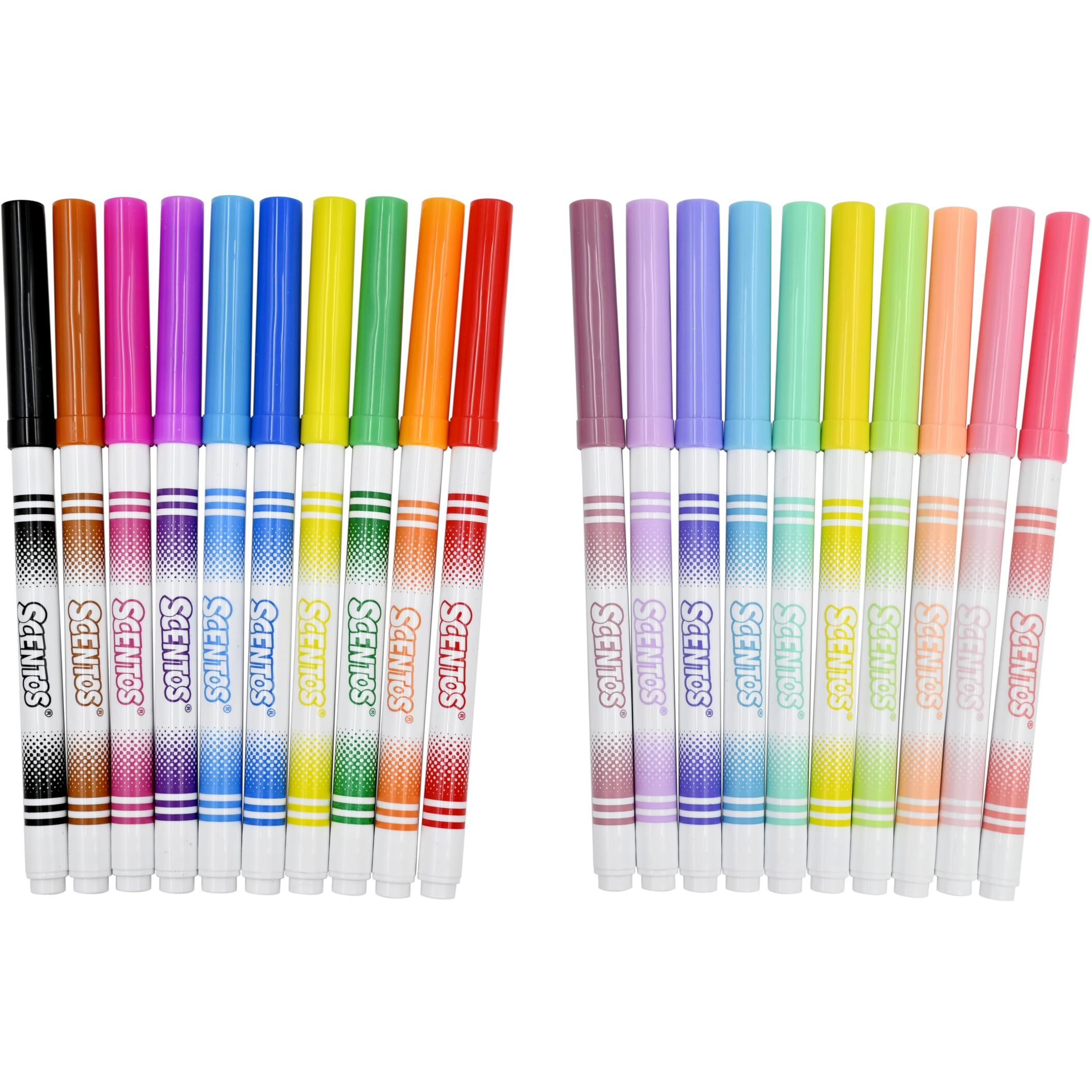 Scentos Classic Scented Markers (Fine Line Bold And Pastel Color Markers 20S)