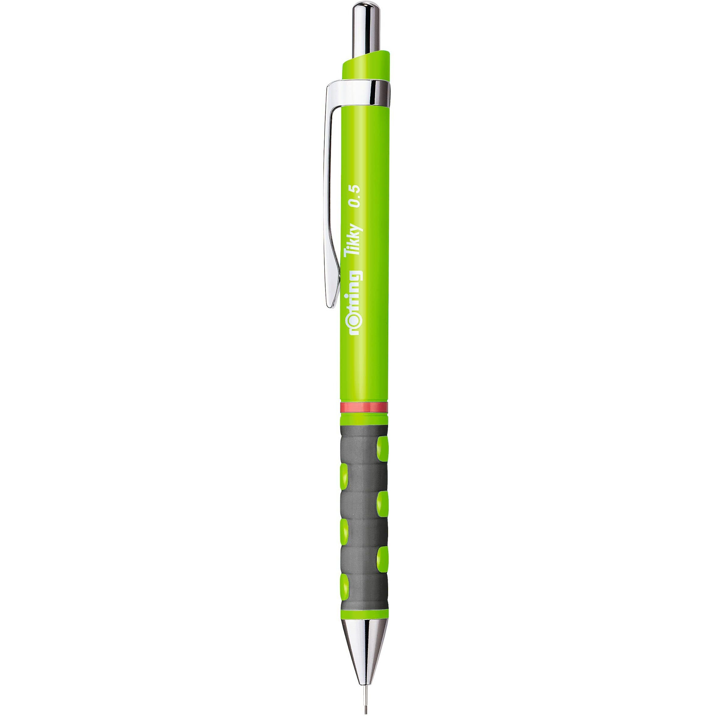 Rotring 0.5Mm Mechanical Clutch Lead Pencil | Tikky | For Smooth Writing Drafting Drawing | Neon Green Barrel | Stationery