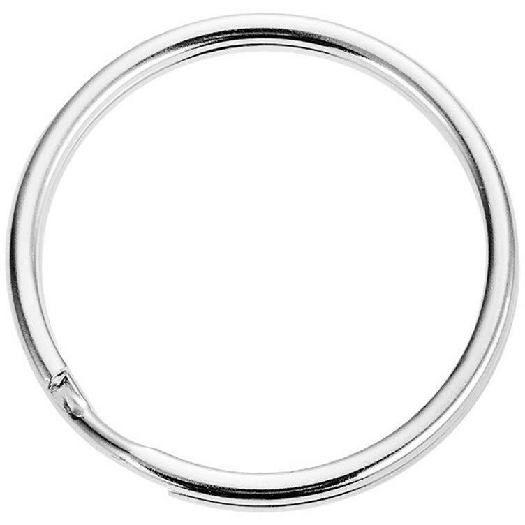 Diy Crafts Pack Of 1000 Pcs, Silver Colour, 25Mm/1 Inch Split Keychain Ring For Lanyard Nail Files, Label Tags, Foldable Scissors, Things Keychain Tag Making- Jewe(Pack Of 1000 Pcs, Silver Colour)