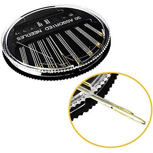 Home Buy 30 Pieces In 1 Set Assorted Hand Sewing Steel Needles For Embroidery Mending Craft Cloth Stitching (Pack Of 1)