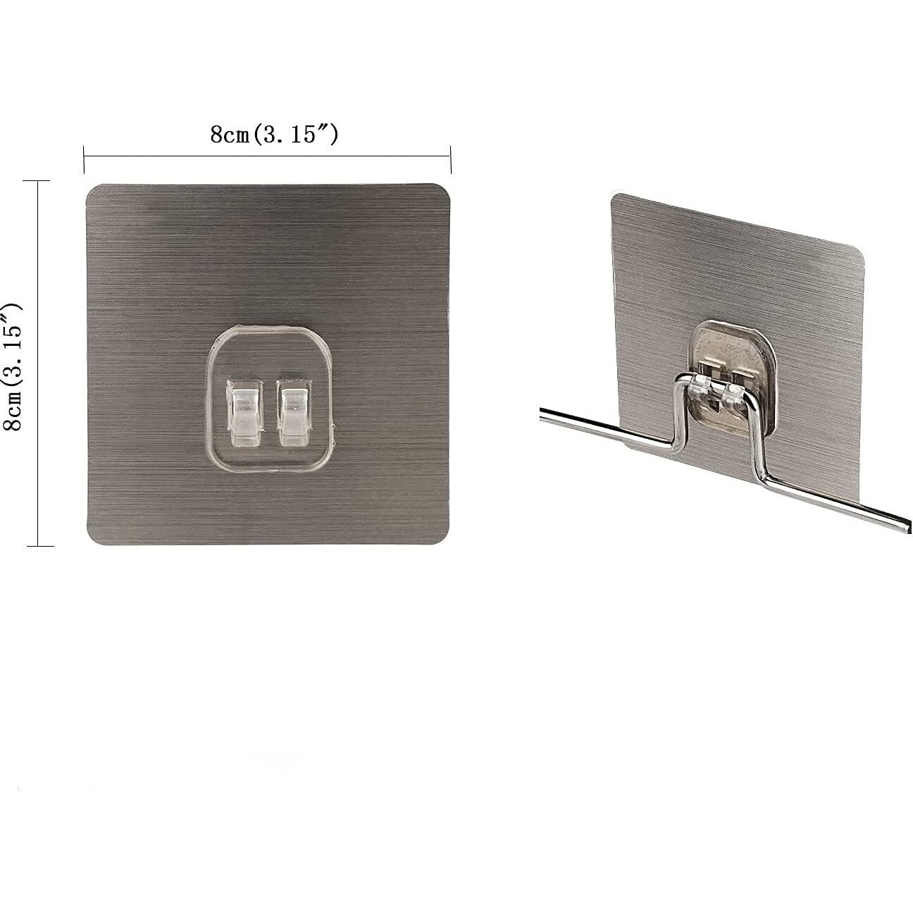 Dikruti Magic Plastic Adhesive Sticker For Bathroom Wall Self Corner Shelves Pack Of 4, Multicolor