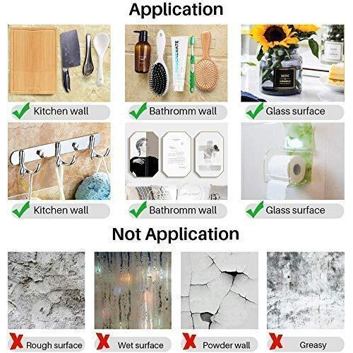 Zexrel Nano Double Sided Tape Heavy Duty | Multipurpose Removable Traceless Mounting Adhesive Tape For Walls |Washable Reusable Strong Sticky Strips Double Side Tape Grip Tape |Anti-Slip Gel