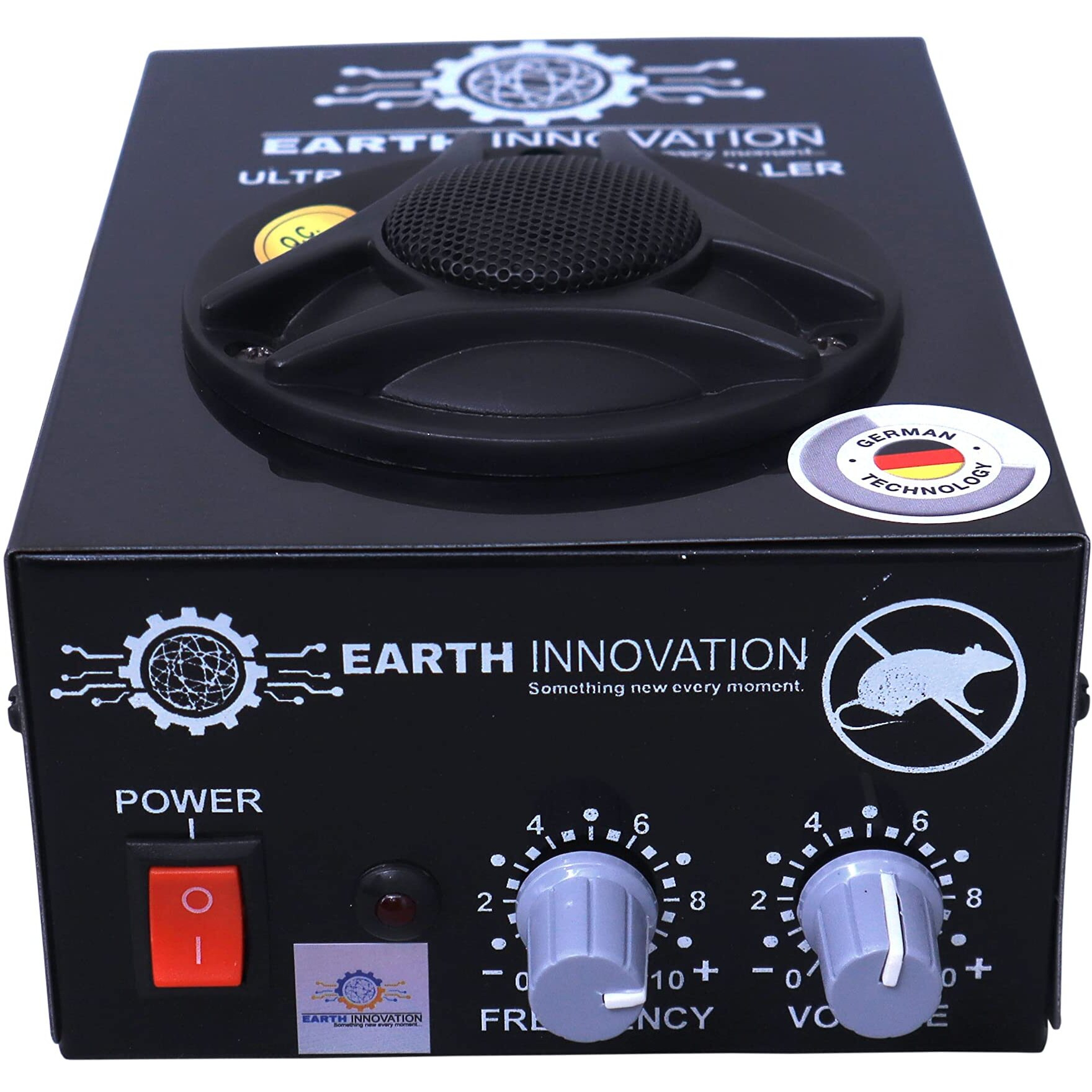 Fluzov Ultrasound Rat And Rodent Pest Repeller Device Wide Range Pest Repeller (Black Shiny), Made In India (1500 Sq Area)
