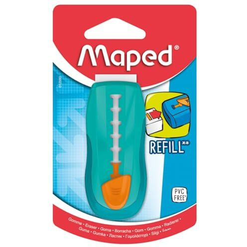 Helix Maped Universal Refill Eraser (Pack Of 1, Assorted) (012000St), Blue