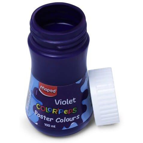 Maped Poster Colour 100Ml- Violet|Poster Colour|Vibrant And Rich Colour|Safe And Non-Toxic|High -Grade Colour |Leak Proof Safety|Quality Product|Easy To Use|Ideal For Artistic And Children