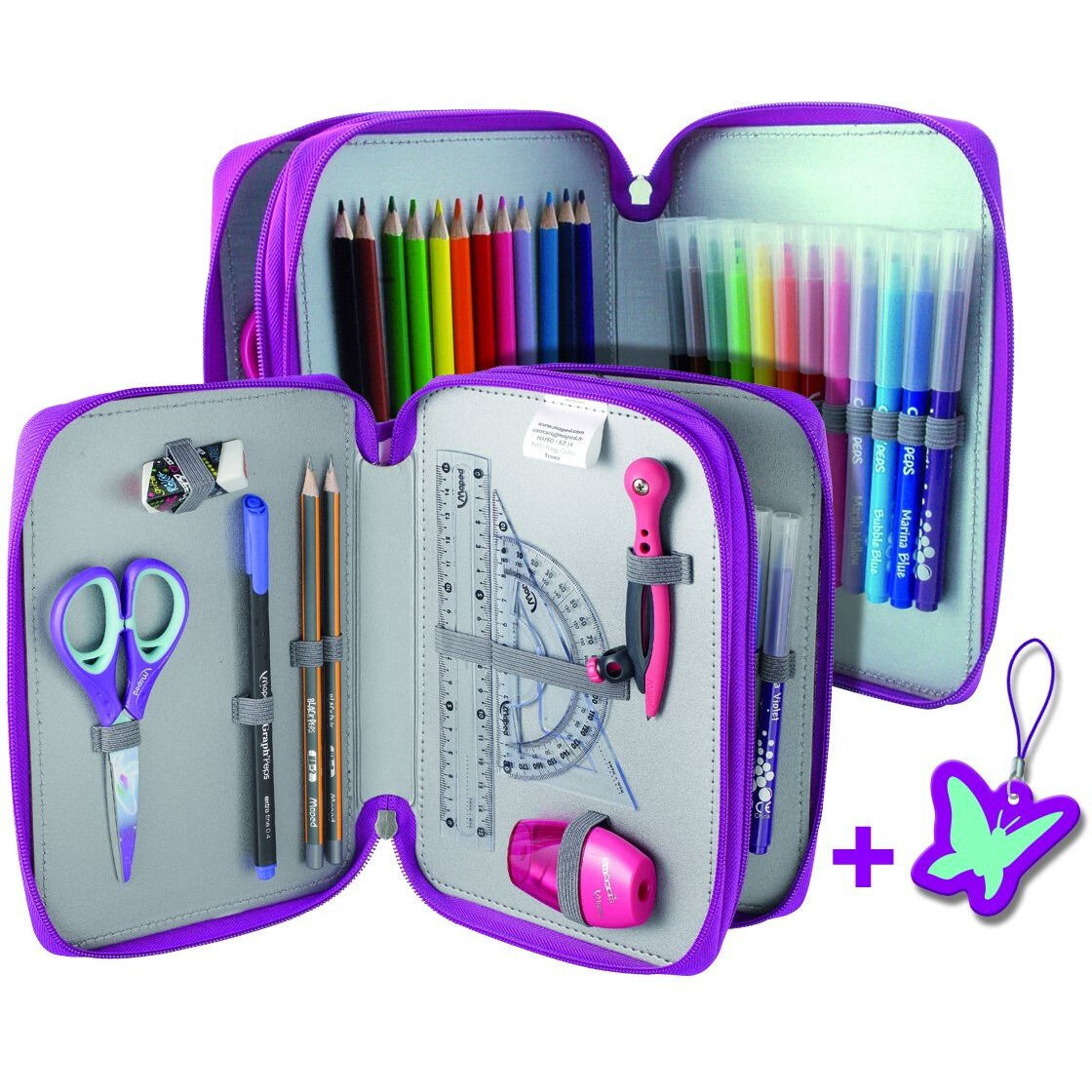 Maped Butterfly Stationery Kit (Multicolor)