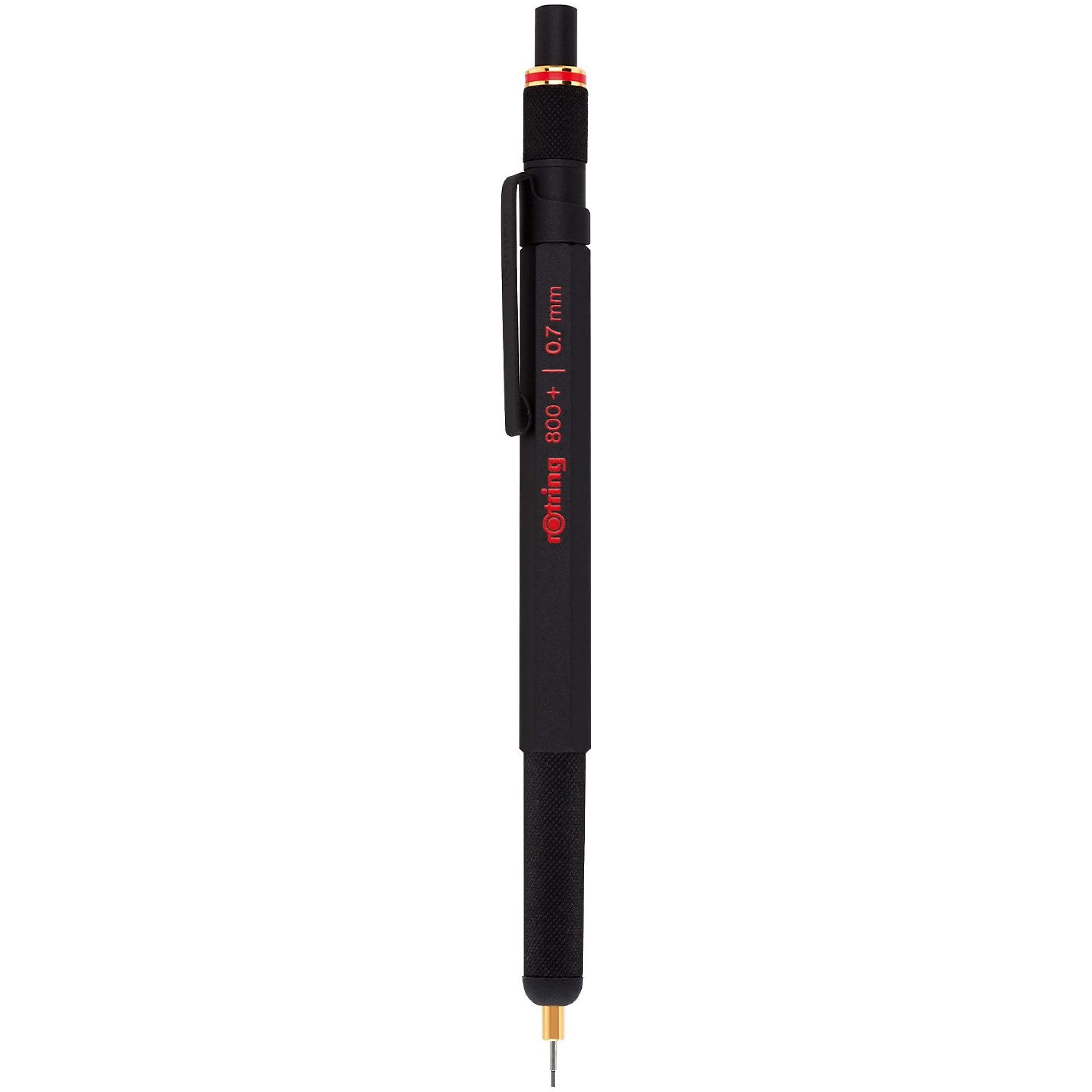 Rotring 800+ Premium Hybrid Mechanical Pencil & Touchscreen Stylus, 0.7Mm, Black Barrel