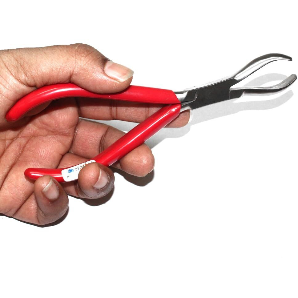 Atar Plier For Wire Wrapping || Jewelry Making Plas Player Tool || Ring Holder Pliers || Size - 5.8 Inch (Colour Of Grip May Vary)